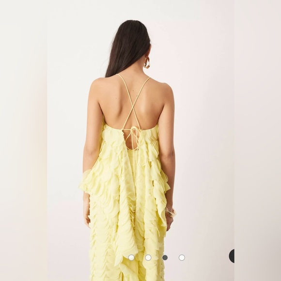 NWT!! Butter yellow ASOS Skirt + Top Set - Picture 2 of 2